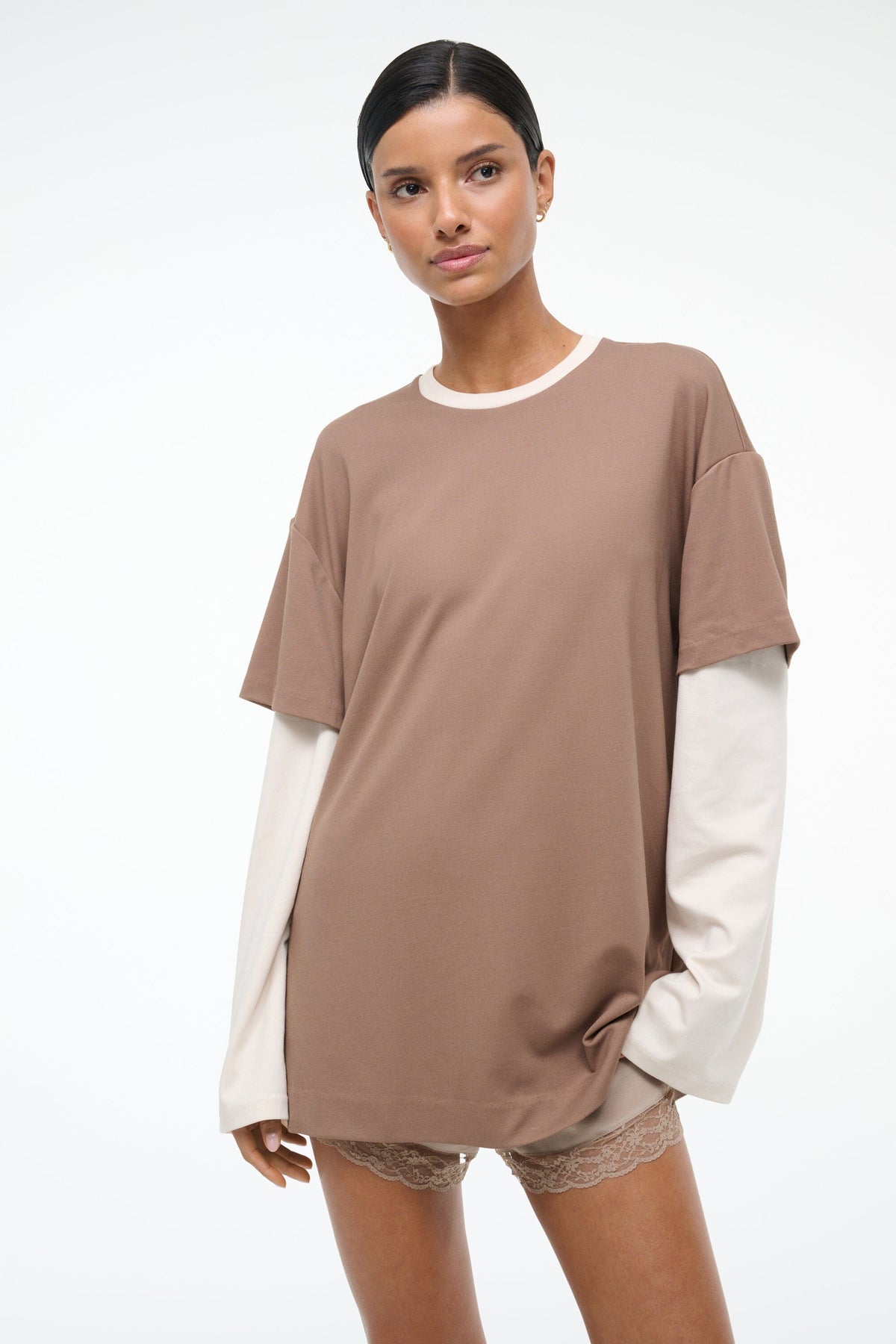 WILLIAM TEE | TAUPE ECRU