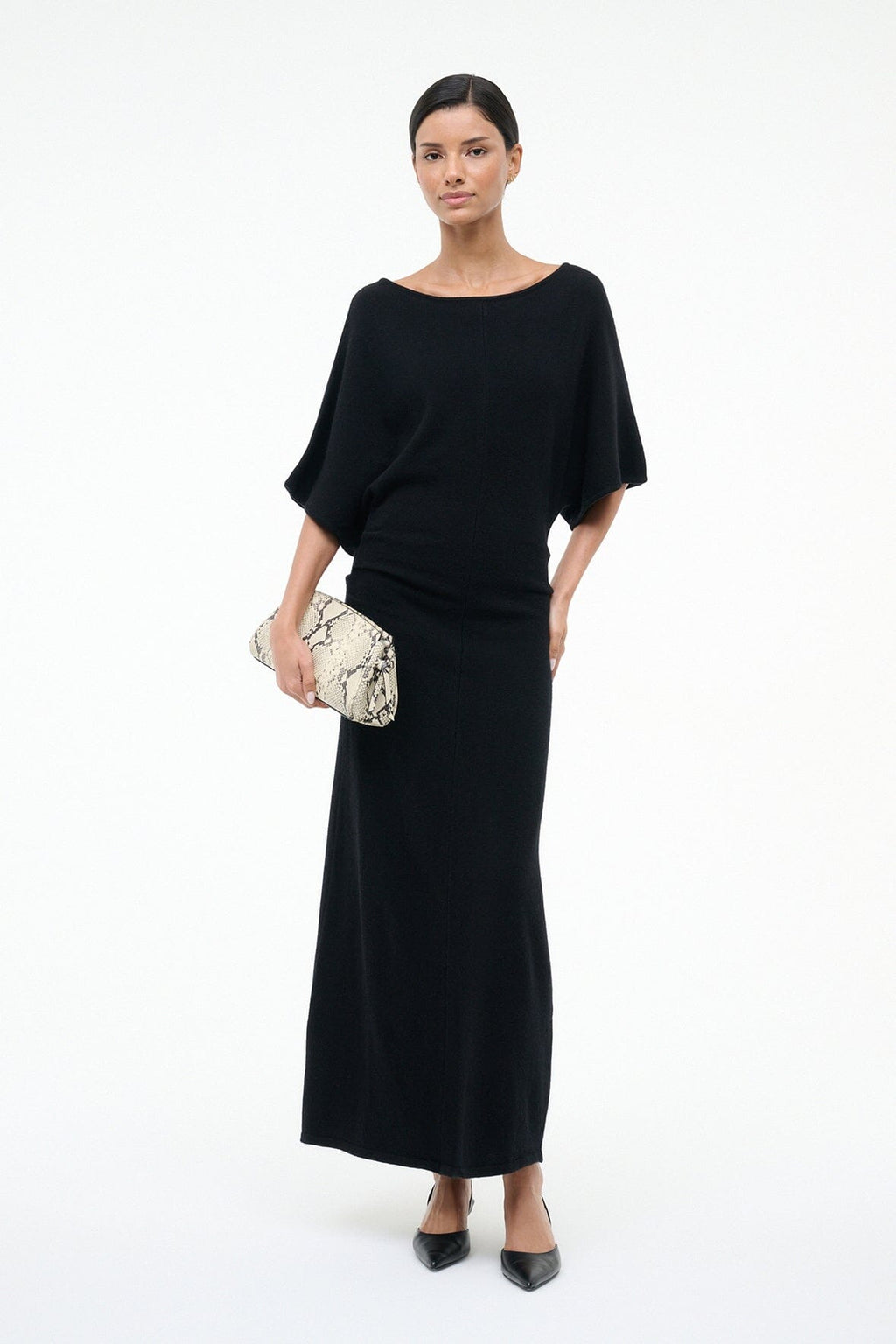 AMELIE SWEATER DRESS | BLACK