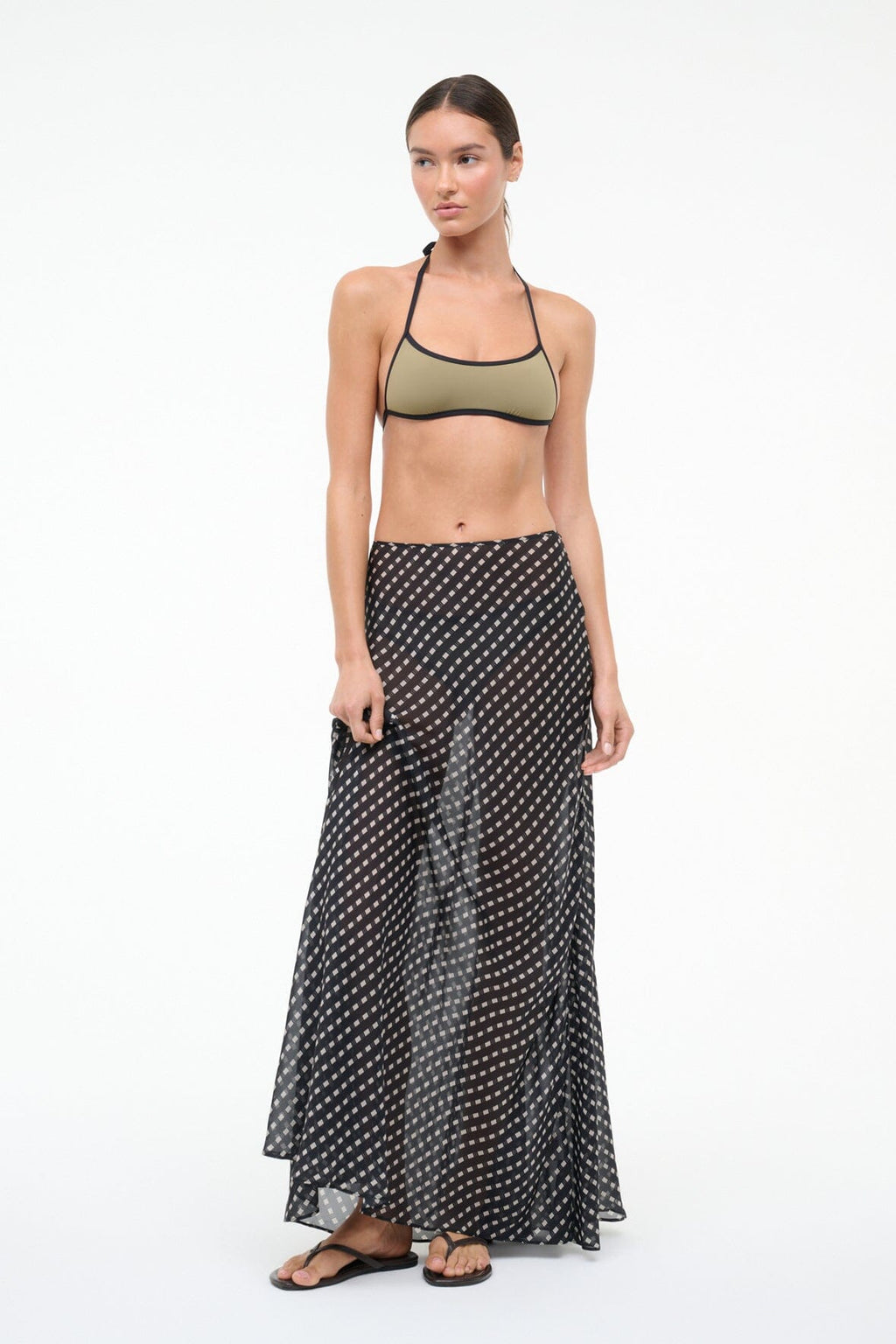 VELMA SKIRT | BLACK GEO