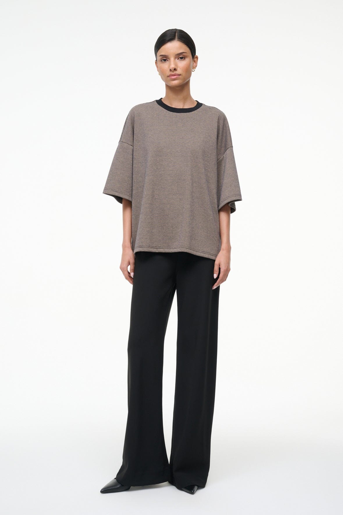 CAPSULE TOP | HOUNDSTOOTH