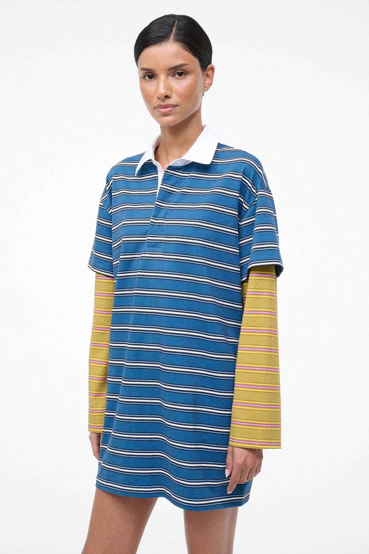 IVAR DRESS | CHARTREUSE STRIPE NAUTIC STRIPE