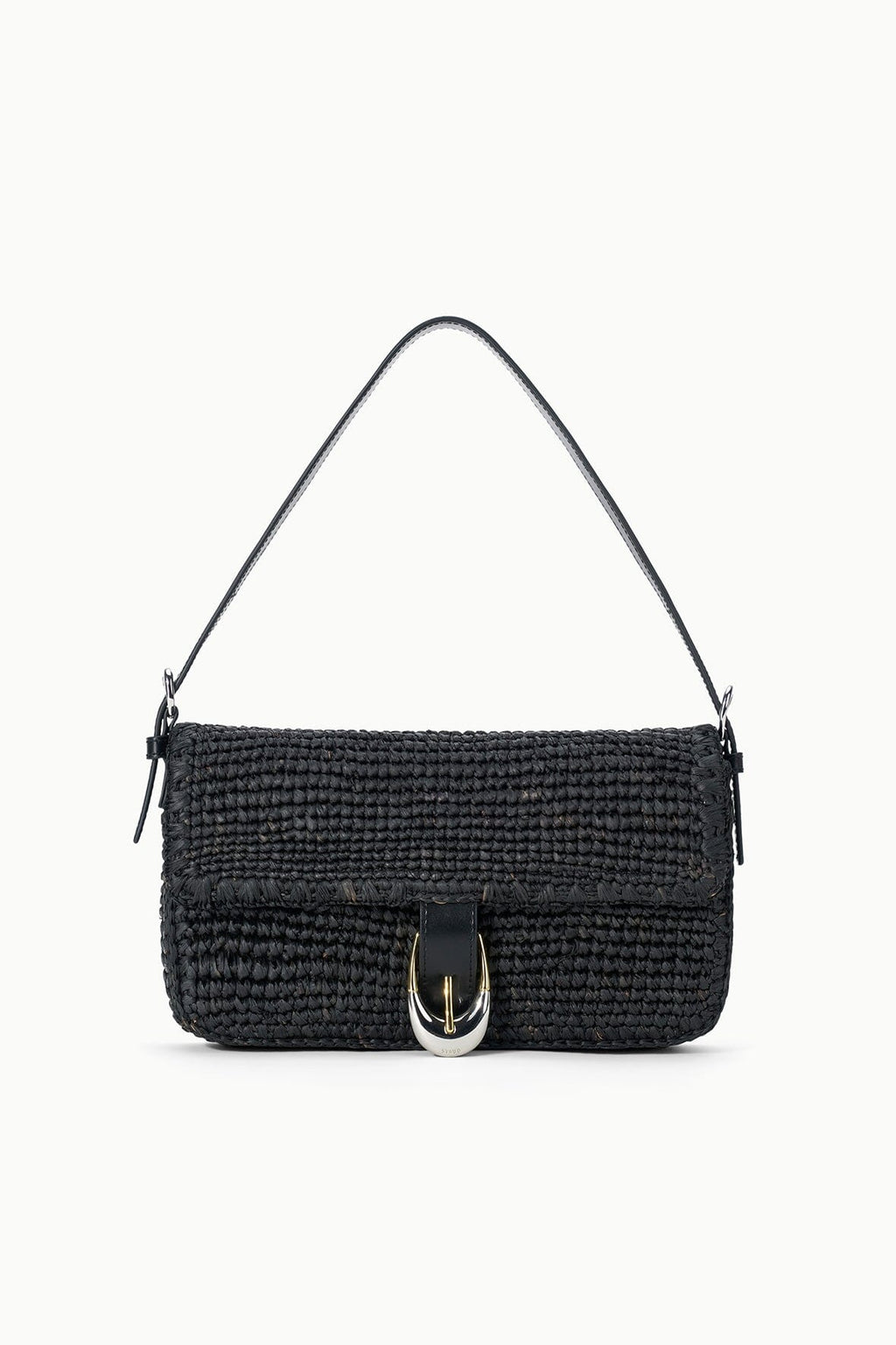 HARLOW RAFFIA BAG | BLACK RAFFIA
