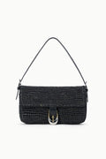 HARLOW RAFFIA BAG | BLACK RAFFIA