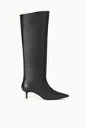 SEBASTIAN KITTEN HEEL BOOT | BLACK